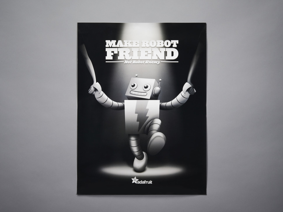 ADABOT "Make Robot Friend" Poster