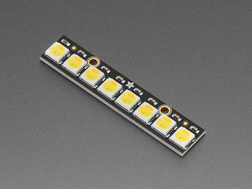 NeoPixel Stick - 8 x 5050 WWA White LEDs with Integrated Drivers