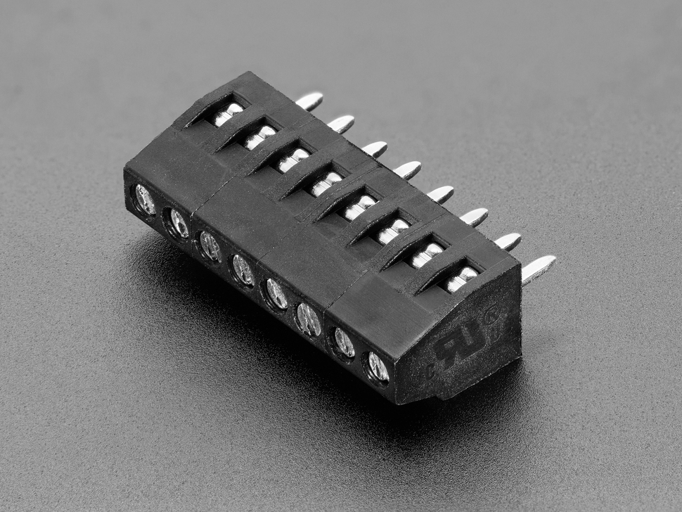 2.54mm/0.1" Pitch Terminal Block - 8-pin