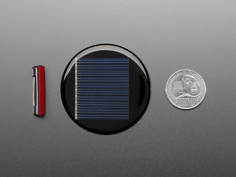 Round Solar Panel Skill Badge - 5V / 40mA