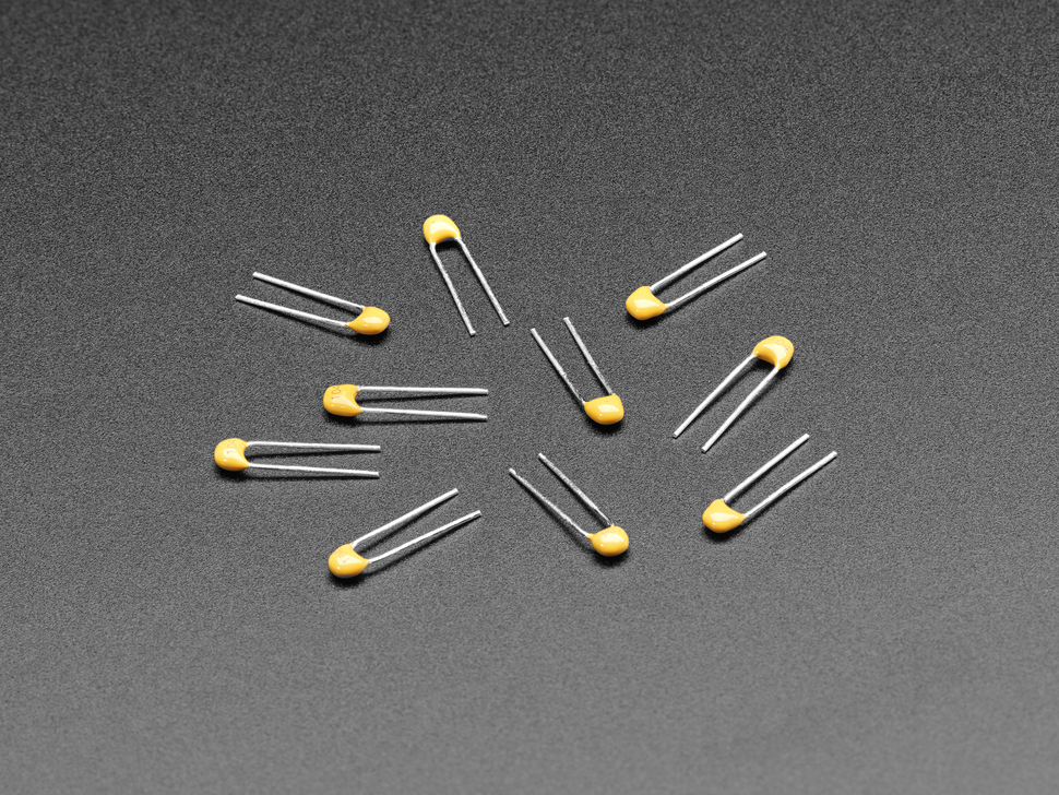 0.1uF ceramic capacitors - 10 pack