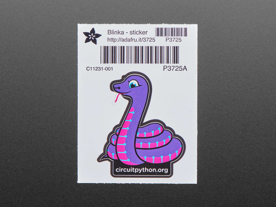 Blinka the CircuitPython Sticker