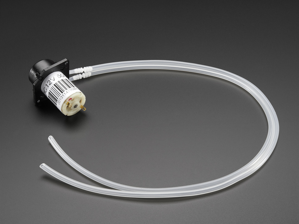 Peristaltic Liquid Pump with Silicone Tubing - 12V DC Power