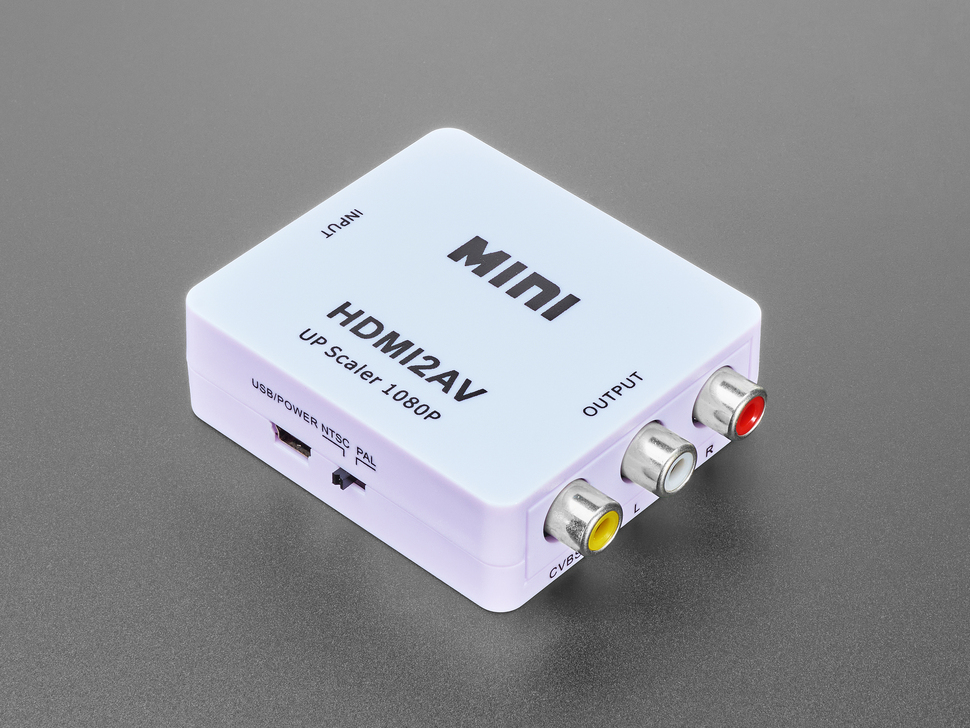 HDMI to RCA Audio and NTSC or PAL Video Adapter