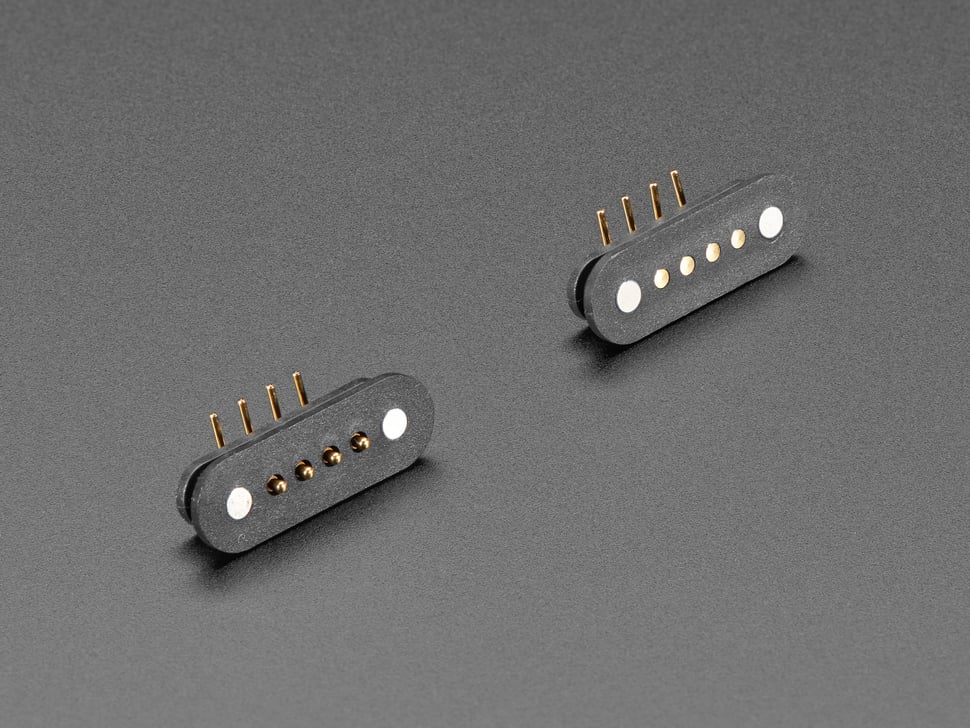DIY Magnetic Connector - Right Angle Four Contact Pins