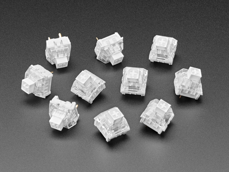Kailh Mechanical Key Switches - Clicky White - 10 pack