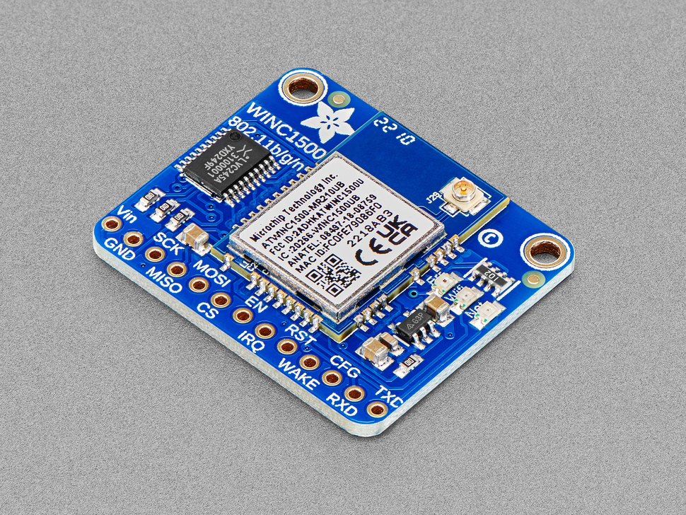 Adafruit ATWINC1500 WiFi Breakout with uFL Connector