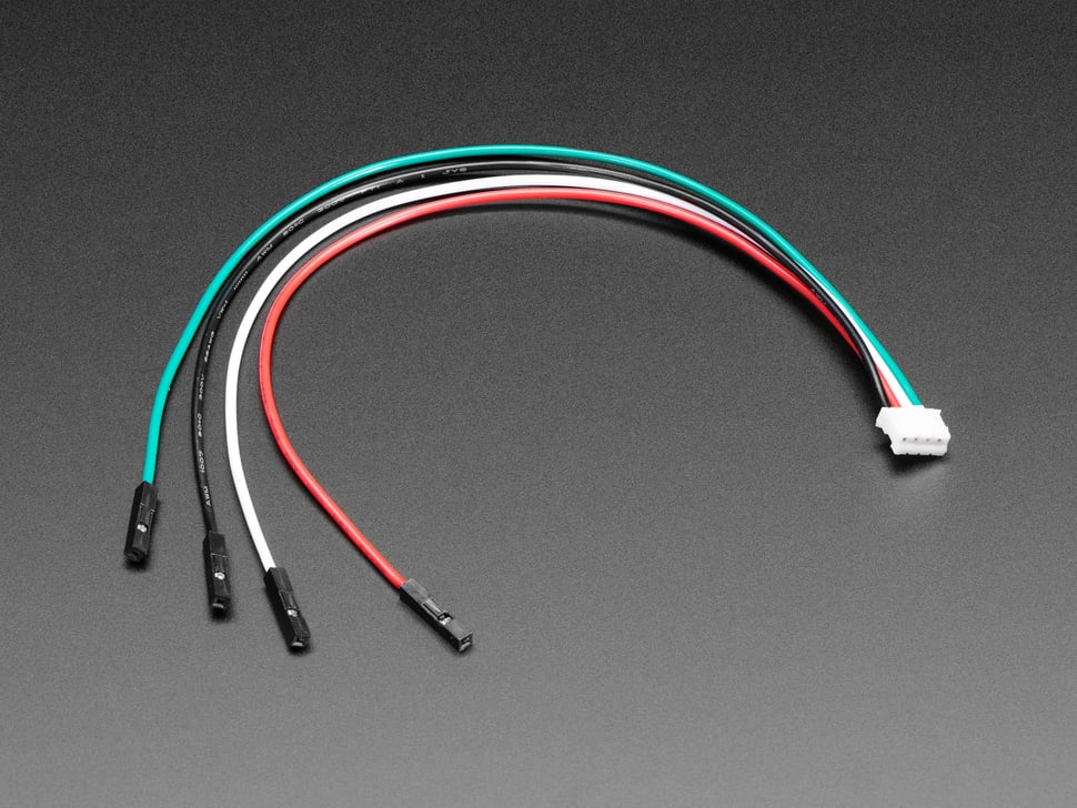 JST PH 2mm 4-Pin to Female Socket Cable - I2C STEMMA Cable