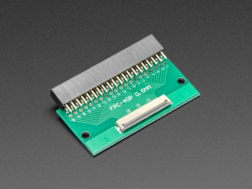 40-pin FPC to Right Angle 2x20 IDC Female Socket Header