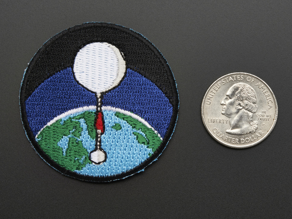 High-altitude balloon - Skill badge, iron-on patch
