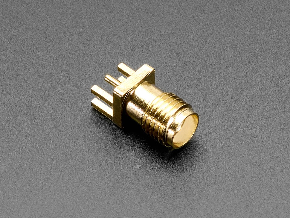 Edge-Launch SMA Connector for 1.6mm / 0.062" Thick PCBs