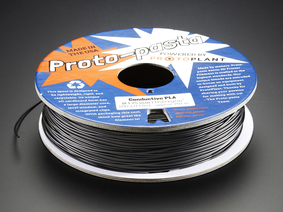 Proto-Pasta - 1.75mm 500g Conductive PLA Filament
