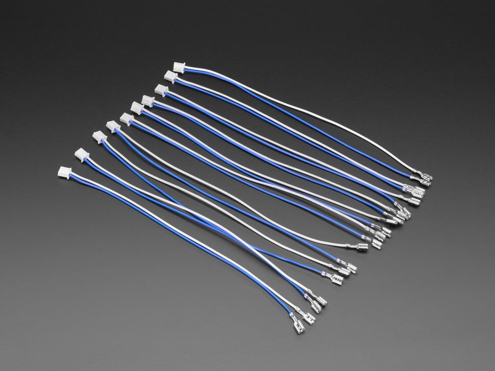 Arcade Button and Switch Quick-Connect Wires - 0.187" (10-pack)