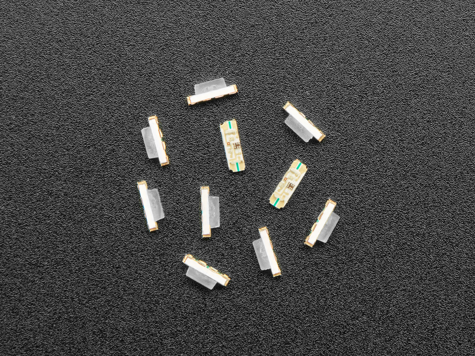 NeoPixel Addressable RGB LEDs - Slim Flat 3.2mm x 1.0mm 10 pack