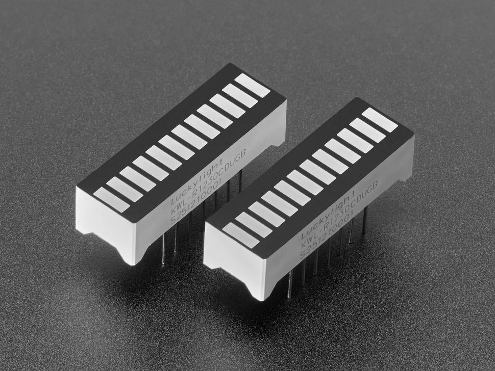 Bi-Color (Red/Green) 12-LED Bargraph - Pack of 2