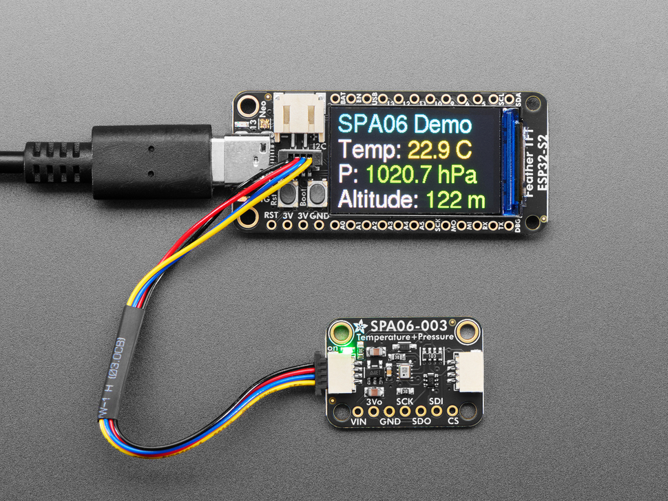 Adafruit SPA06-003 Temperature + Pressure Sensor