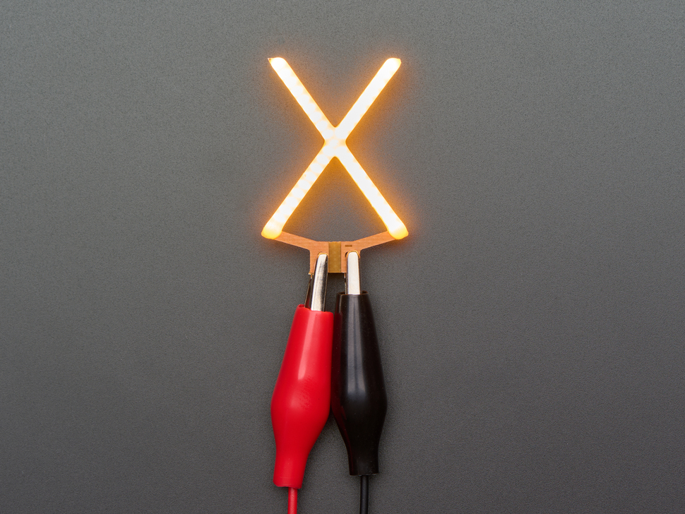 Alphabet LED Filament - Warm White Letter "X"