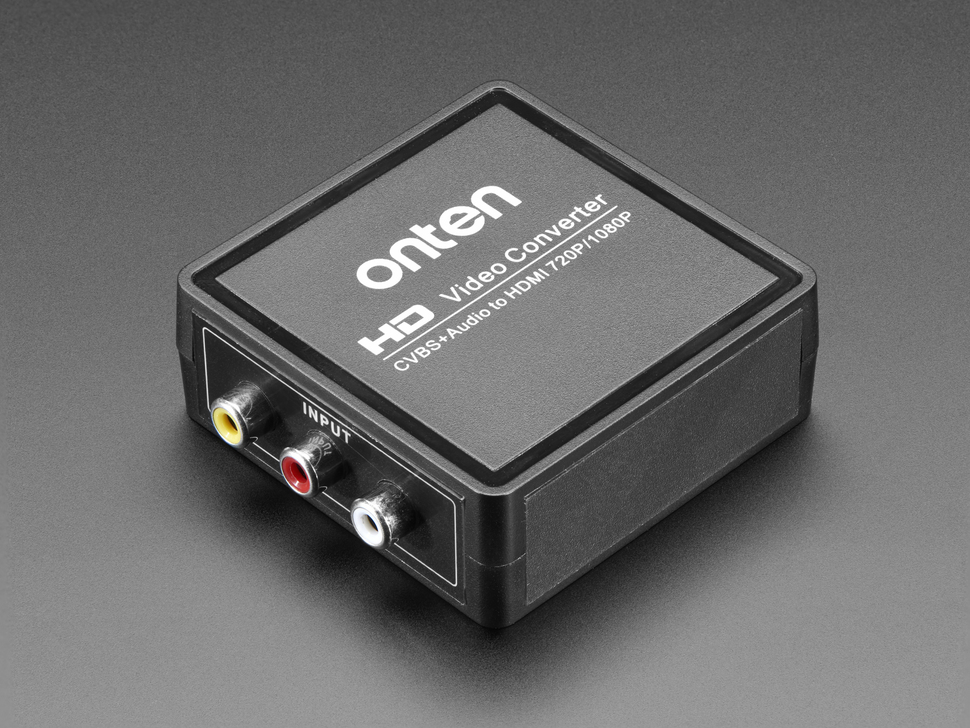 AV (NTSC or PAL) to HDMI (720p or 1080p) Video and Audio Adapter
