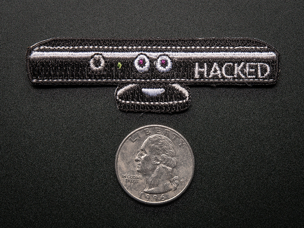 Hacked Kinect - Skill badge, iron-on patch
