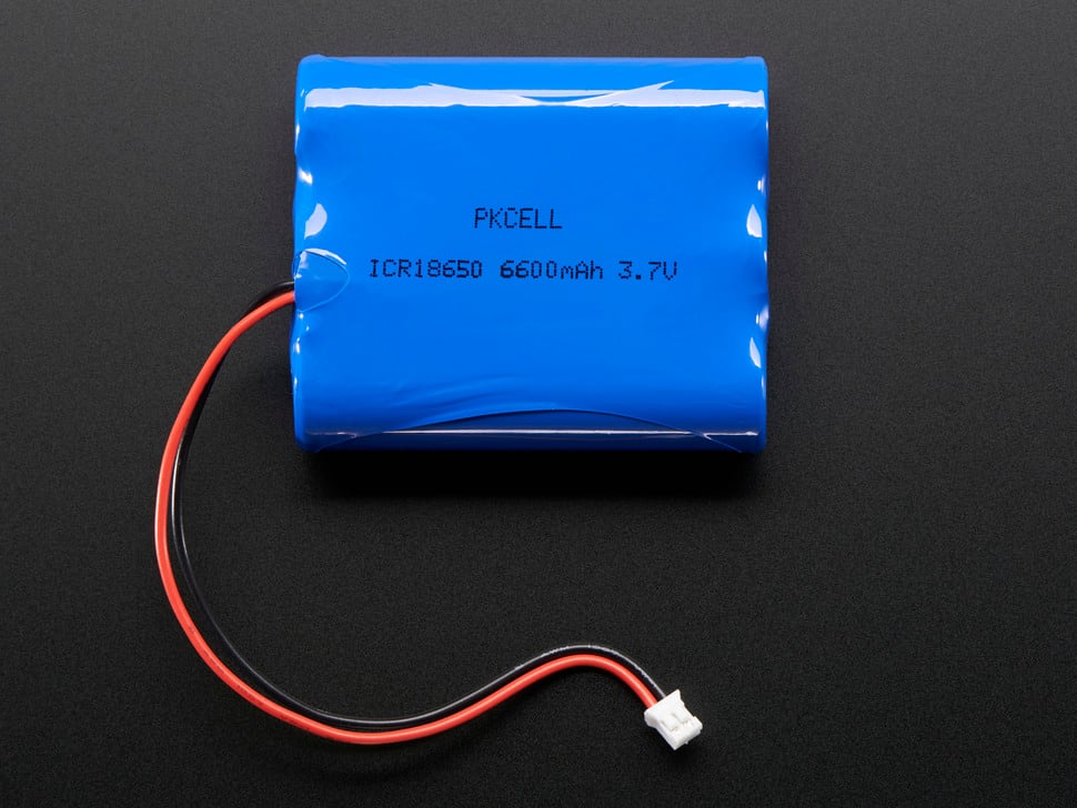 Lithium Ion Battery Pack - 3.7V 6600mAh