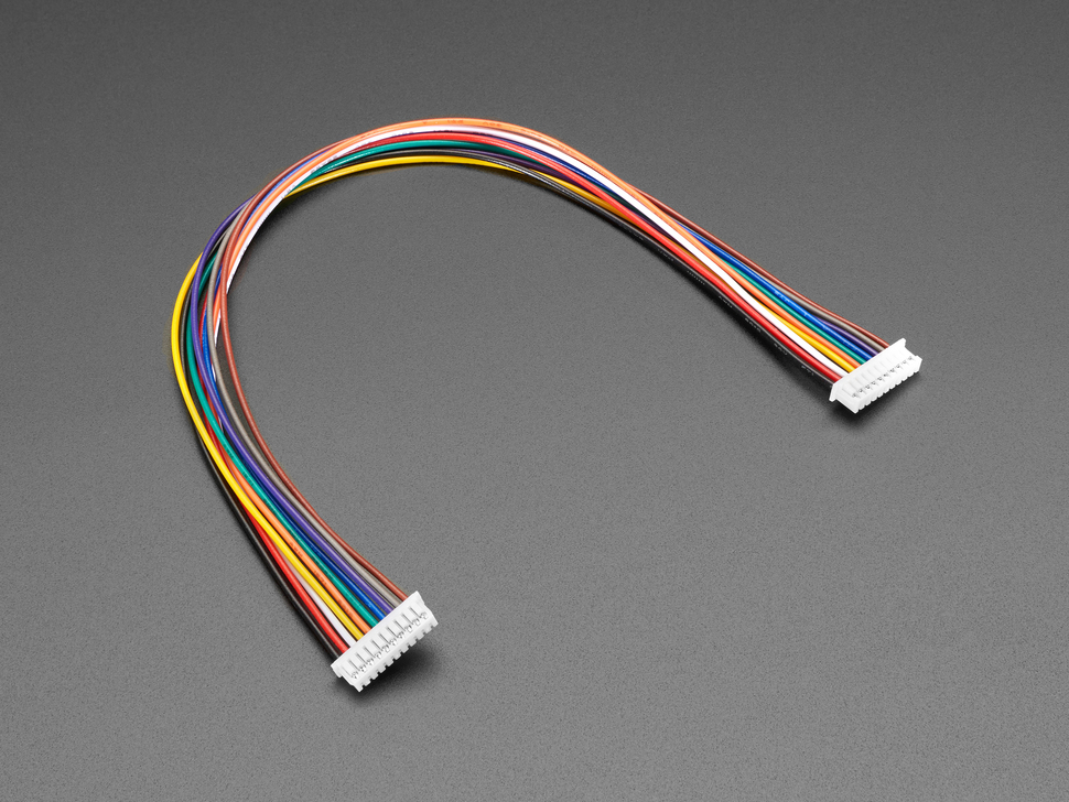1.25mm Pitch 10-pin Cable 20cm long 1:1 Cable