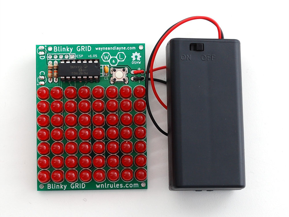 Blinky Grid - Programmable LED matrix kit