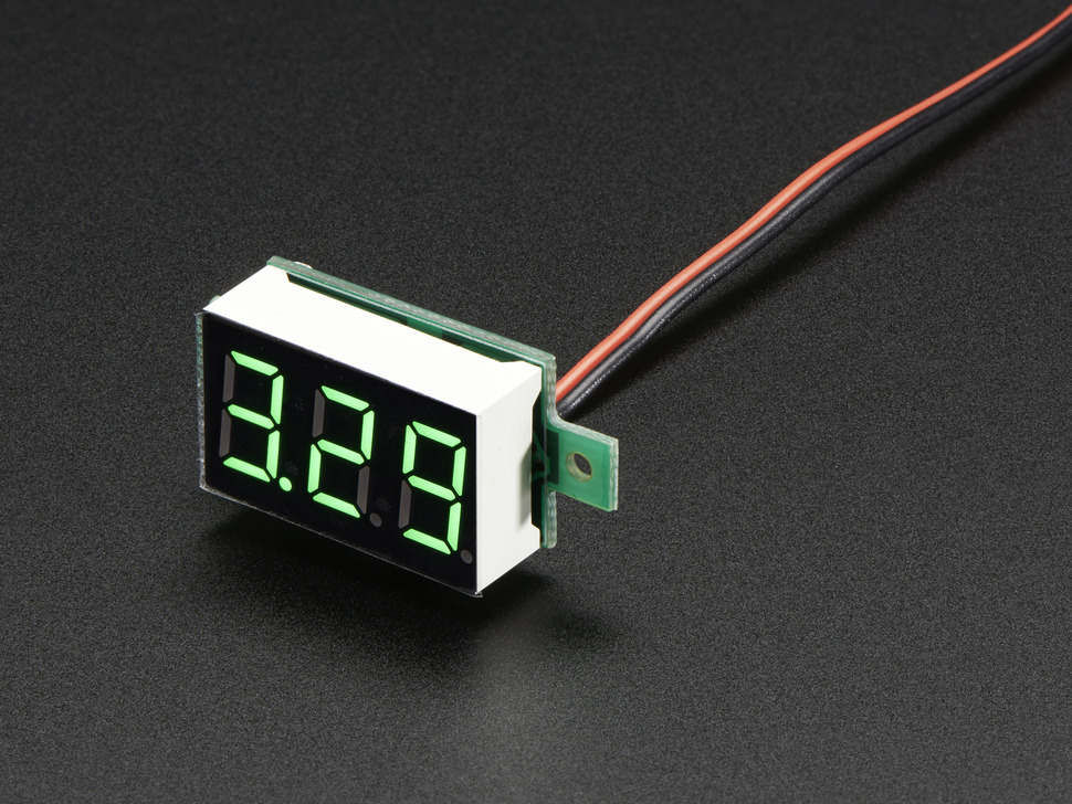 Mini 2-wire Volt Meter (2.7 - 40 VDC)