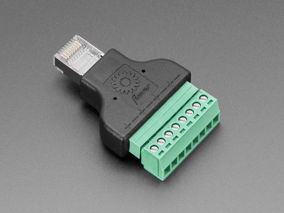 Ethernet RJ45 Male Plug Terminal Block