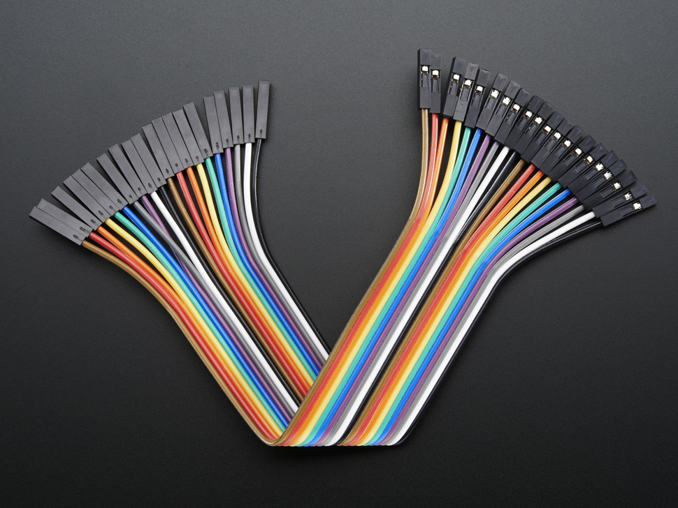 Premium Female/Female Jumper Wires - 20 x 6" (150mm)