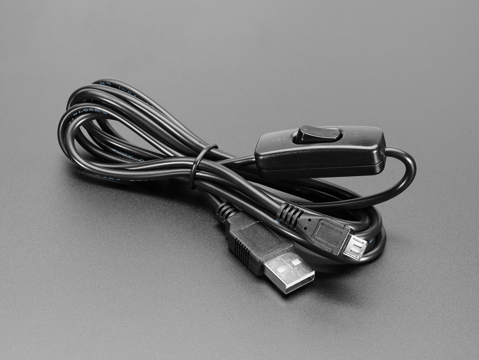 USB Power Only Cable with Switch - A/MicroB