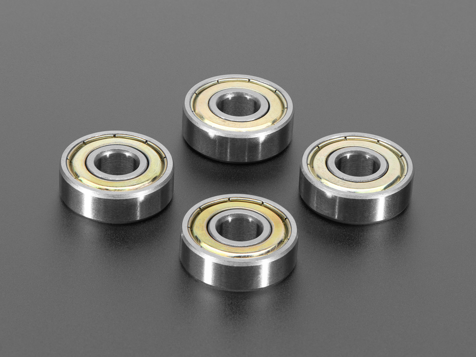 Radial Ball Bearing 608ZZ - Set of 4