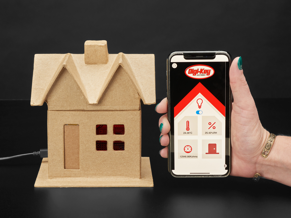 Smart Home Kit for Digi-Key IoT Studio - Feather ESP32 + Parts