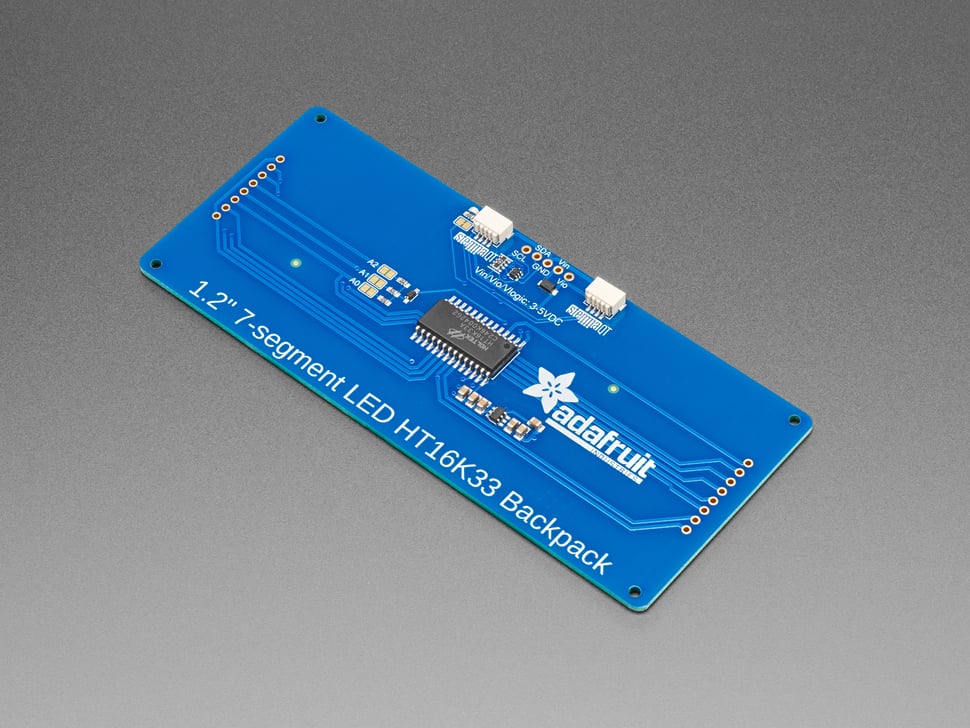 Adafruit 7-Segment Backpack - 1.2" Tall Digits