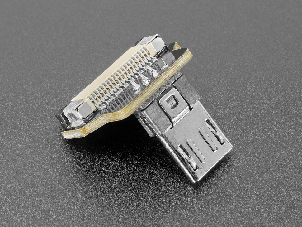 DIY USB Cable Parts - Right Angle Micro B Plug Up