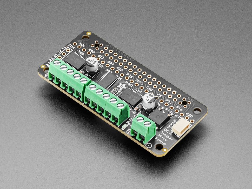 Adafruit DC & Stepper Motor Bonnet for Raspberry Pi