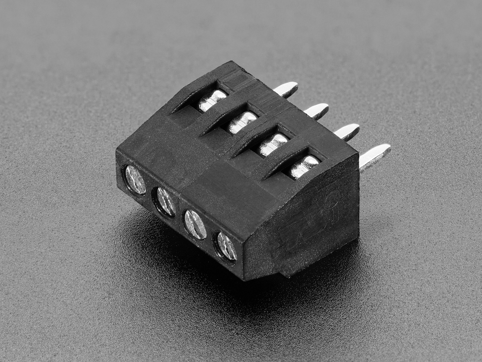 2.54mm/0.1" Pitch Terminal Block - 4-pin