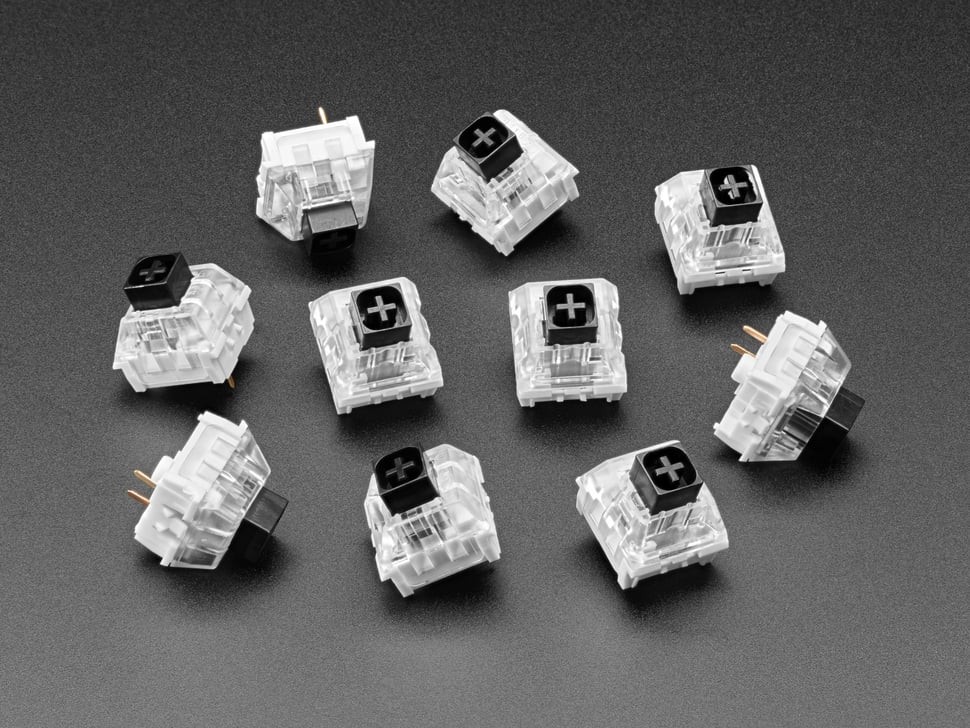 Kailh Mechanical Key Switches - Linear Black - 10 pack