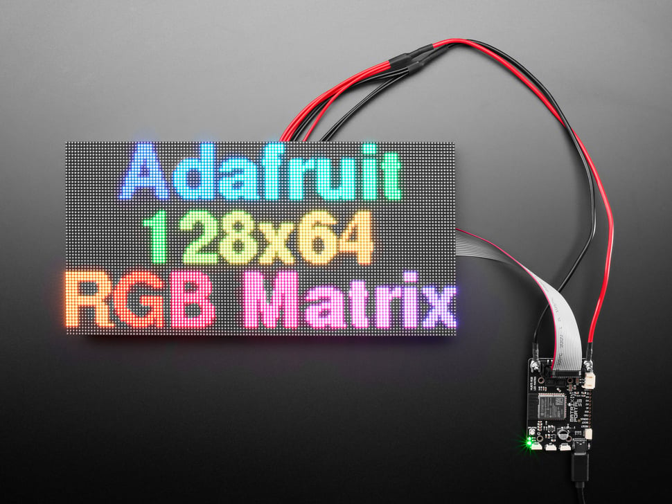 128x64 RGB LED Matrix Panel - 2mm Pitch