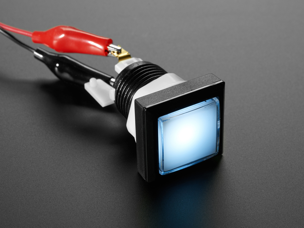LED Illuminated Pushbutton - 30mm Square