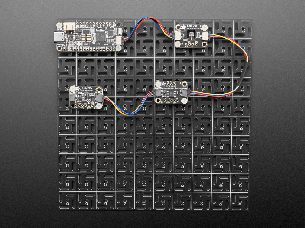 Adafruit Swirly Aluminum Mounting Grid for 0.1" Spaced PCBs