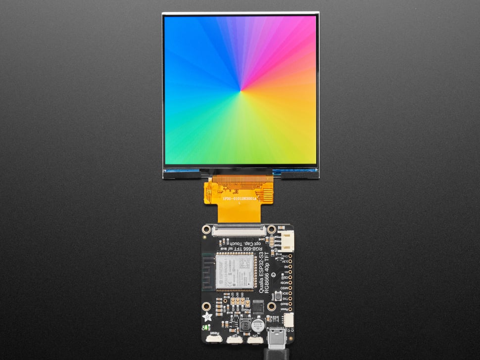 Square RGB TTL TFT Display - 4" 480x480 No Touchscreen
