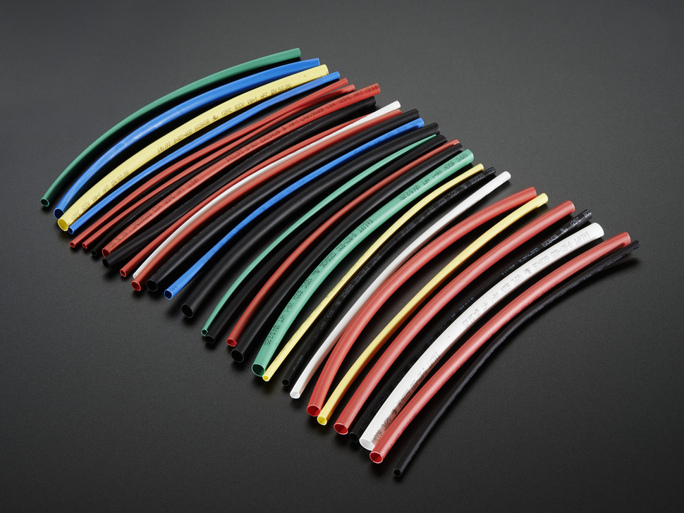 Multi-Colored Heat Shrink Pack - 3/32" + 1/8" + 3/16" Diameters