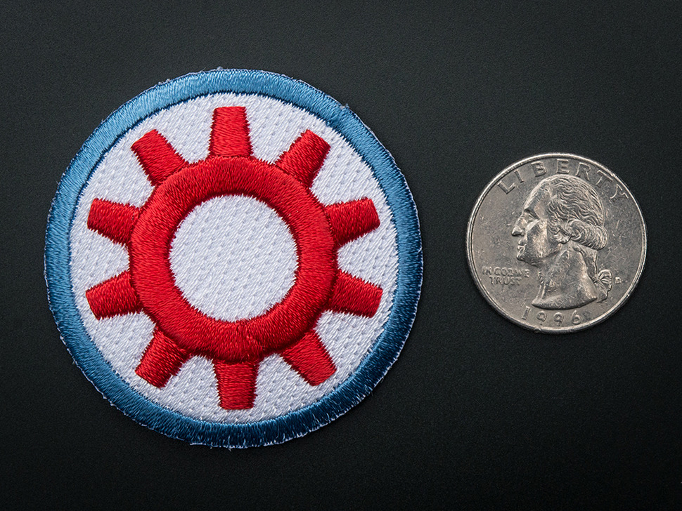 TechShop - Badge, iron-on patch