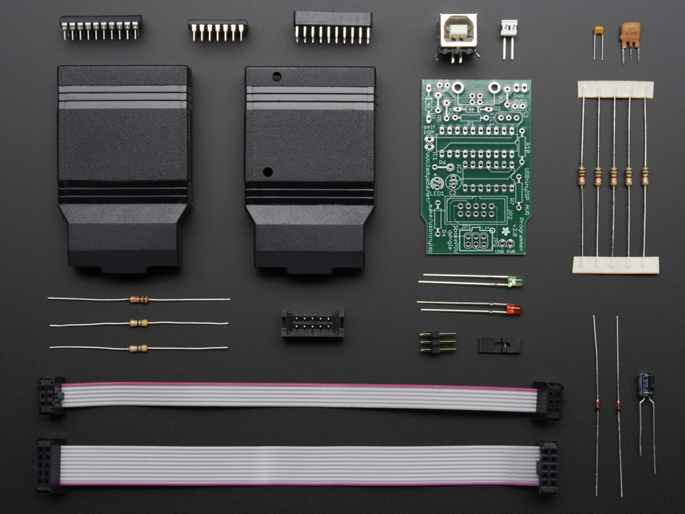 USBtinyISP AVR Programmer Kit (USB SpokePOV Dongle)