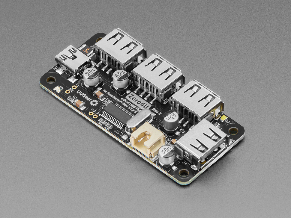 Zero4U - 4-Port USB Hub without Pogo Pins