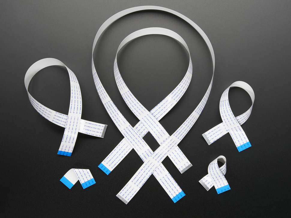 Flex Cable for Raspberry Pi Camera or Display — Various Sizes
