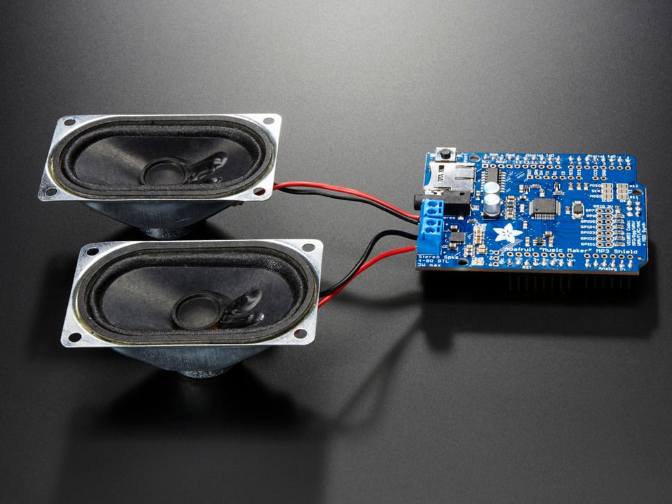 Adafruit "Music Maker" MP3 Shield for Arduino w/3W Stereo Amp