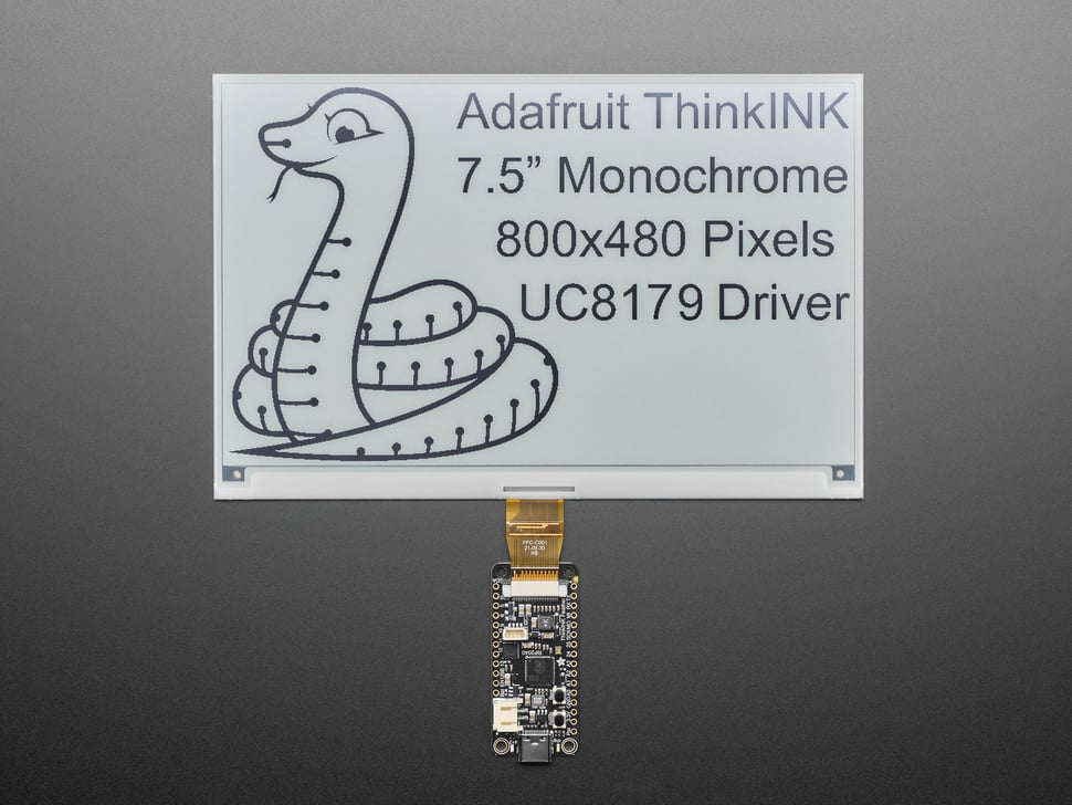 7.5" 800x480 Monochrome eInk / ePaper - Bare Display