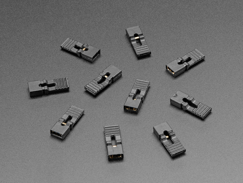 Jumper Shunt with Handle (0.1" / 2.54mm) – 10 Pack