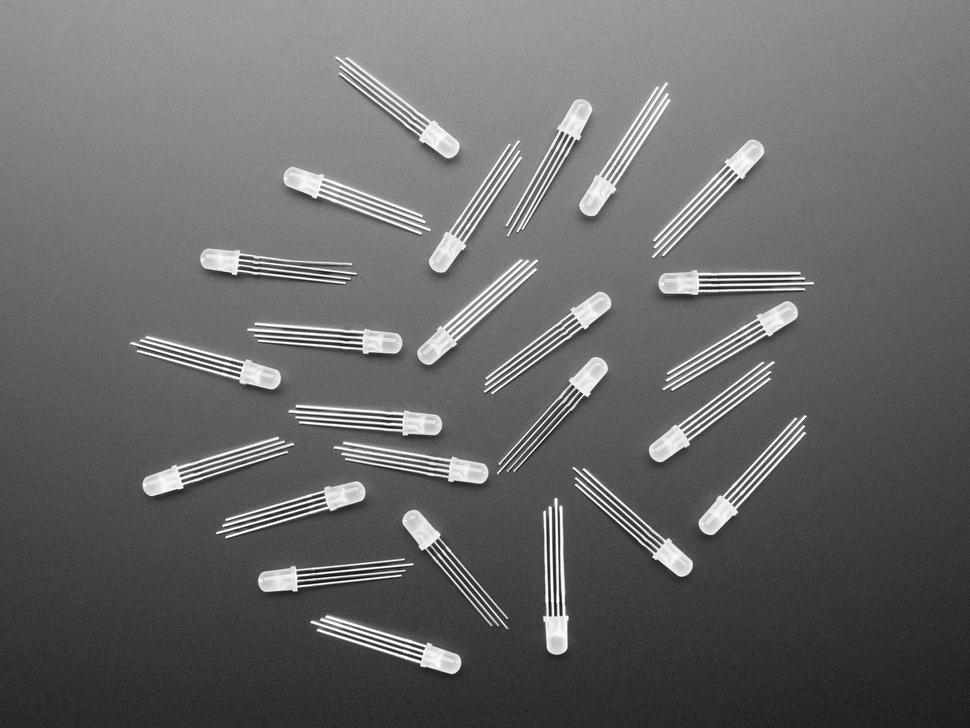 Diffused RGB 5mm LED (25 pack)
